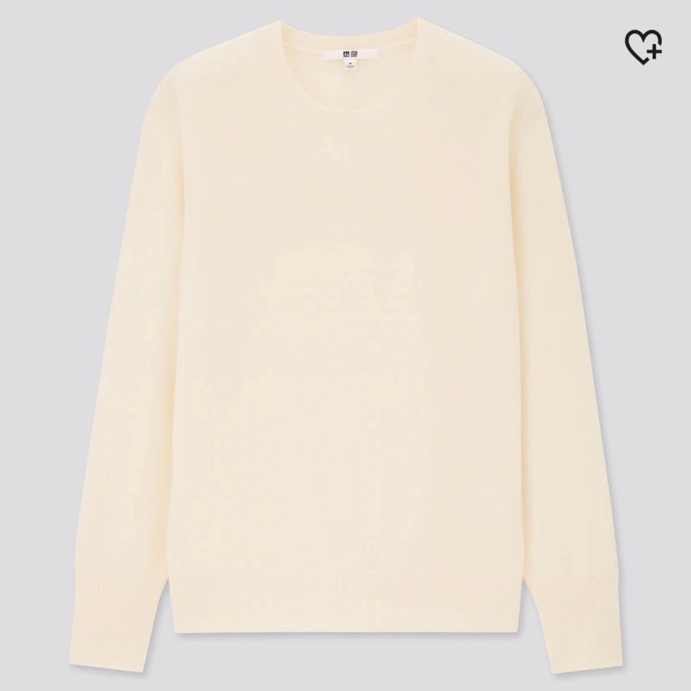 Cashmere Crewneck in cream (XS) - Like new